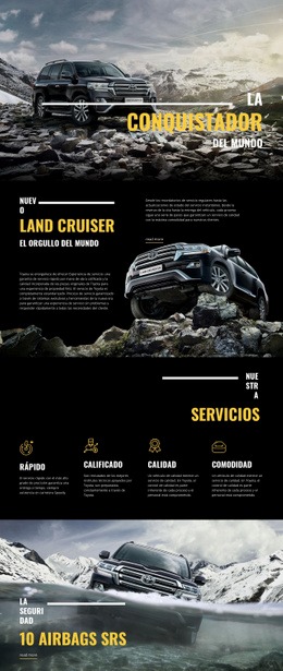 Coche Conquistador Land Cruiser - Hermoso Creador De Sitios Web