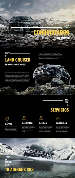 Coche Conquistador Land Cruiser: Plantilla De Sitio Web Joomla