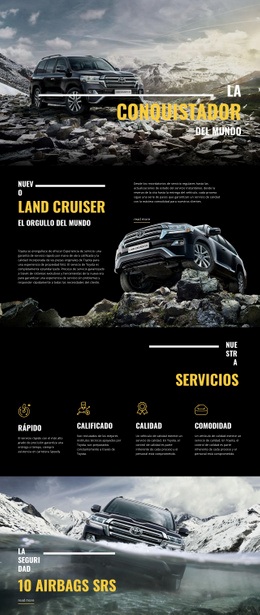 Diseño Múltiple Integrado Para Coche Conquistador Land Cruiser