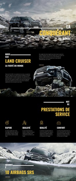 Voiture De Conquérant Land Cruiser Modèle Réactif Html5