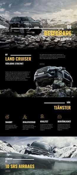 Land Cruiser Erövringsbil - WordPress & WooCommerce-Tema