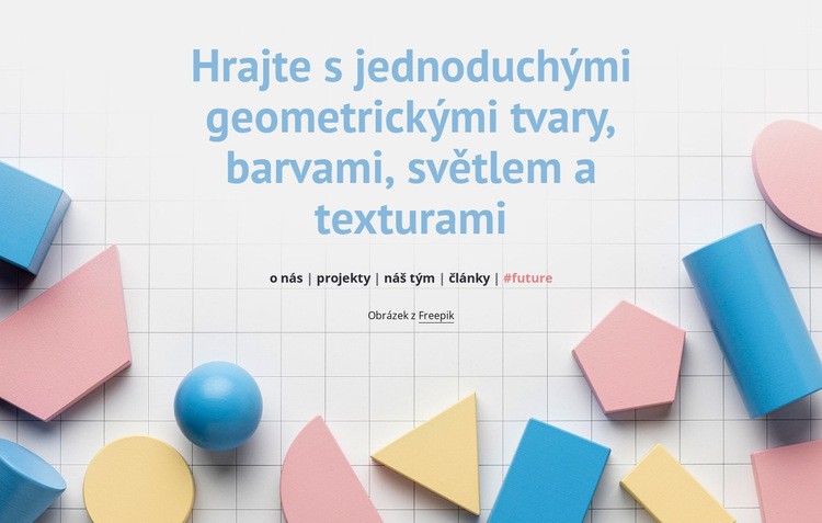 Hrajte s geometrickými tvary Šablona HTML