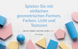 Exklusive Joomla-Vorlage Für Spiel Mit Geometrischen Formen