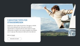 5 Grundlegende Straßenfahrten - Kostenlose Website-Vorlage