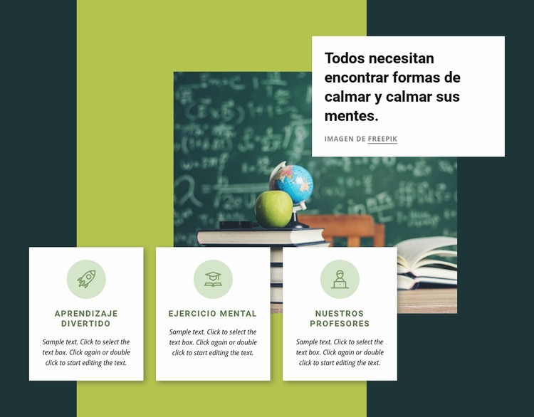 Actividades de entrenamiento mental Plantillas de creación de sitios web