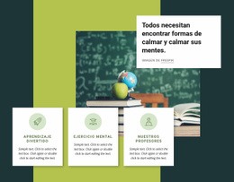 Maqueta De Sitio Web Premium Para Actividades De Entrenamiento Mental