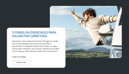 Página HTML Para 5 Viajes Esenciales Por Carretera