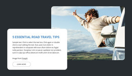 HTML Page For 5 Essential Road Travel Trips