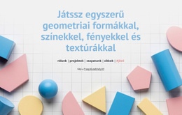 Játssz A Geometriai Formákkal – Reszponzív HTML5-Sablon