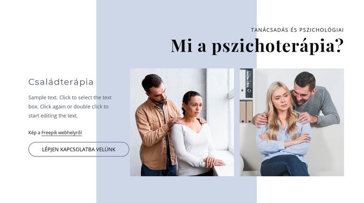 Mi a pszichoterápia HTML Sablon