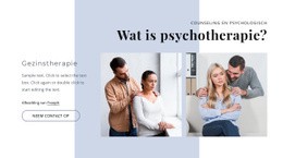 Wat Is Psychotherapie - HTML Website Builder
