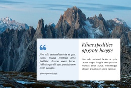 Klimexpedities Website-Ontwerp