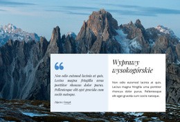 Wyprawy Wspinaczkowe - Szablon Strony HTML5