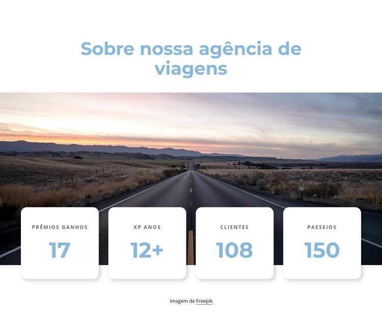 Principais realizações Landing Page