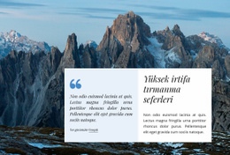 Tırmanma Seferleri Web Sitesi Tasarımı