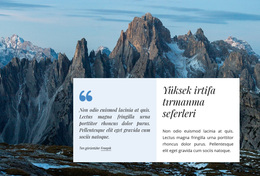 Tırmanma Seferleri - Harika WordPress Teması