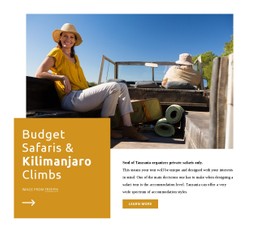 Kilimanjaro Climbs CSS Layout Template