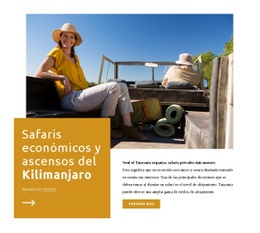 Maqueta De Sitio Web Exclusiva Para Kilimanjaro Sube