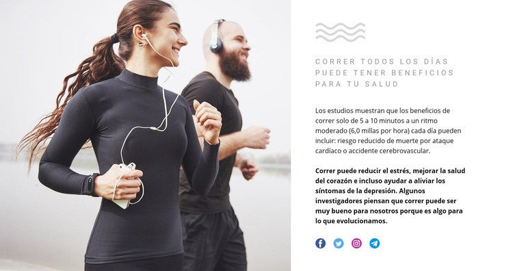 Correr puede reducir el estrés Página de destino