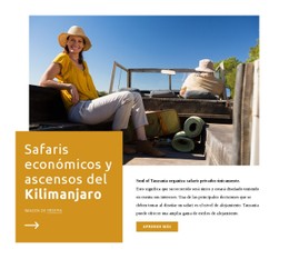 Kilimanjaro Sube Plantilla De Diseño CSS