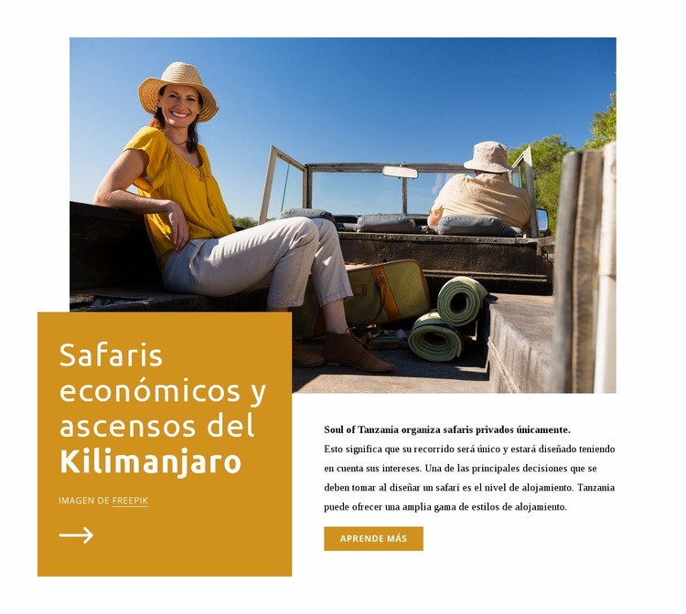 Kilimanjaro sube Plantilla HTML5