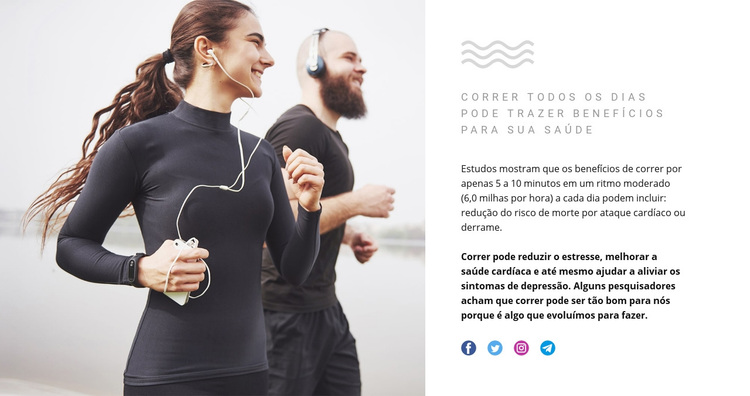 Correr pode reduzir o estresse Tema WordPress