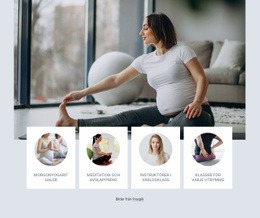 Gravid Yogaklass - Nedladdning Av Webbplatsmall