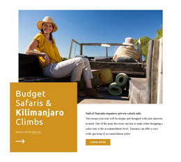 Kilimanjaro Climbs - Awesome WordPress Theme