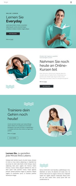 Lernen Ist Ein Lebenslanger Prozess - Benutzerfreundlicher Website-Builder