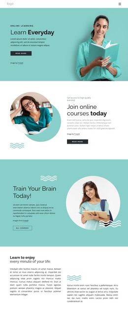Learning is a lifelong process - HTML Template by Nicepage