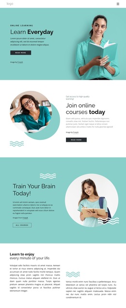 Learning is a lifelong process HTML5 Templates