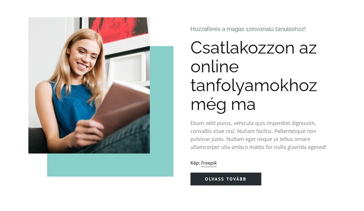 Fejleszd képességeidet tanfolyamokkal Weboldal tervezés