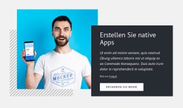 Erstellen Sie Native Apps - Anpassbares Professionelles Design