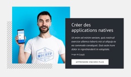 Créer Des Applications Natives - Conception Professionnelle Personnalisable