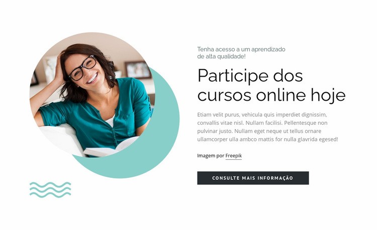 Educação flexível com foco na abordagem individual Construtor de sites HTML