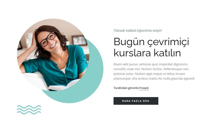 Bireysel yaklaşıma odaklanan esnek eğitim Web Sitesi Oluşturucu Şablonları