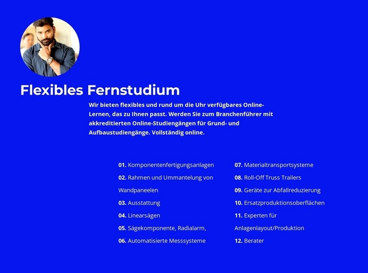 Für Arbeitsaufgaben HTML5-Vorlage