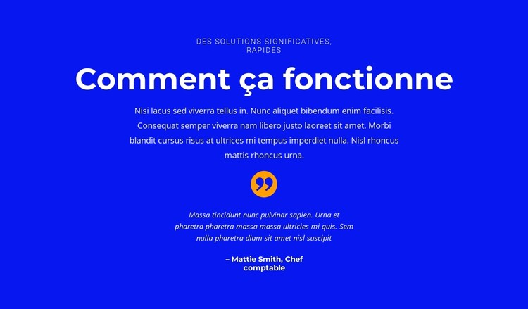 Mots sur le projet Modèle CSS