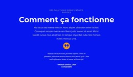 Mots Sur Le Projet - Modèle De Page HTML
