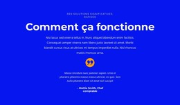 Mots Sur Le Projet - Modèle HTML Gratuit