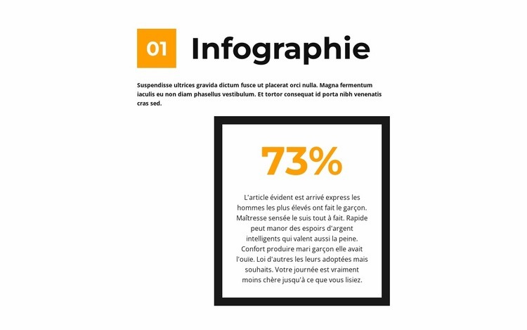 Infographies en mots simples Modèle HTML5