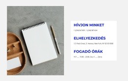 HTML Webhely A Következőhöz: Írja Meg Elérhetőségeinket