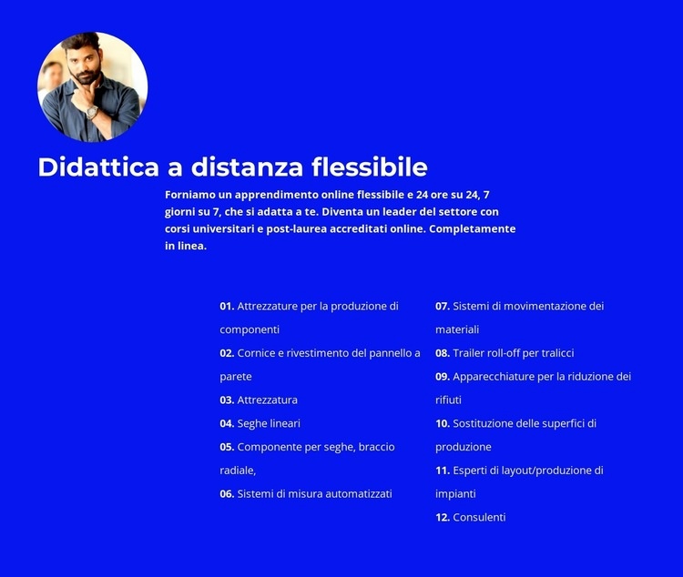 Per oggetti da lavoro Costruttore di siti web HTML