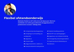 Voor Werkitems CSS-Sjabloon