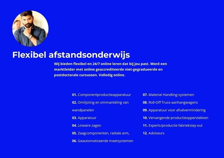 Voor werkitems Website Builder-sjablonen