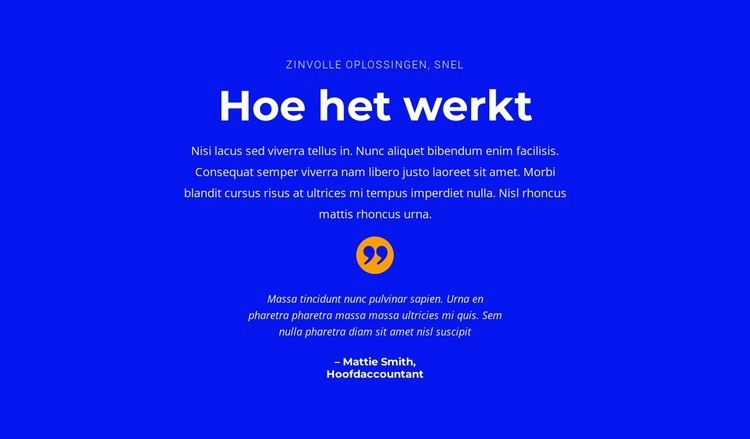 Woorden over het project Website mockup