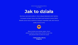 Słowa O Projekcie - Darmowy Szablon HTML