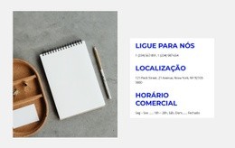 Anote Nossos Contatos - Construtor De Sites Profissionais Personalizáveis