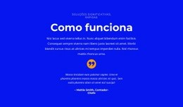 Modelo HTML5 Palavras Sobre O Projeto Para Qualquer Dispositivo