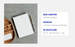 Kişilerimizi Yazın Tek Sayfalı Web Sitesi